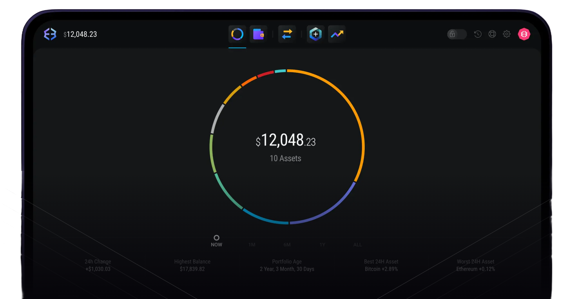 Exodus Desktop 桌面版钱包界面